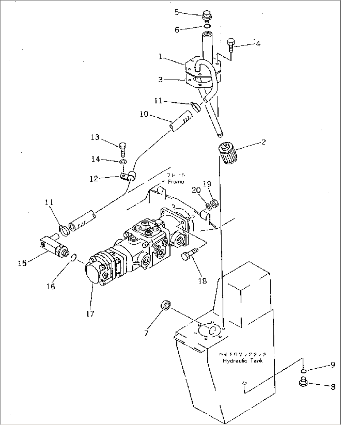 HYDRAULIC PIPING (TANK TO PUMP LINE)