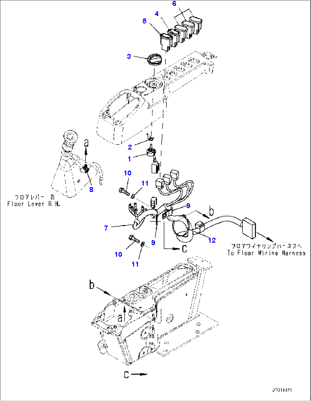 Floor Frame, Floor, Switch (#24510-)