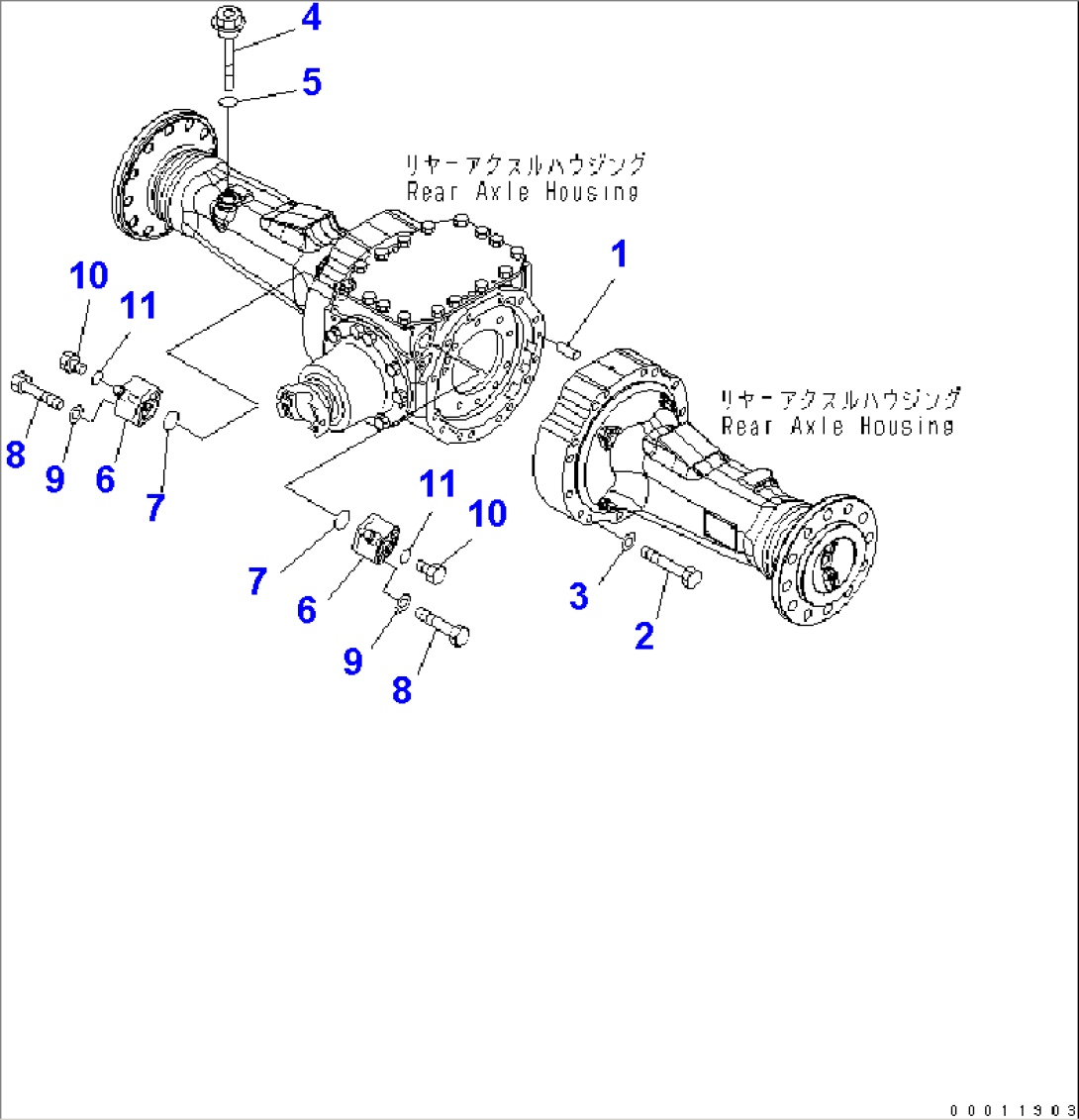 REAR AXLE (MOUNTING PARTS AND VALVE)
