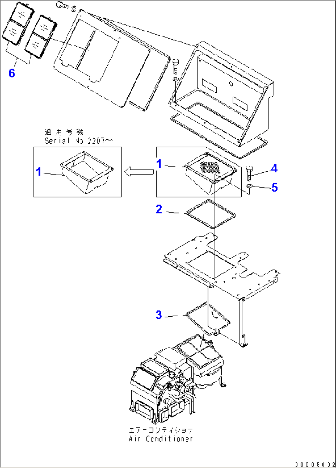 FLOOR (AIR CONDITIONER DUCT) (FILTER)(#2001-)