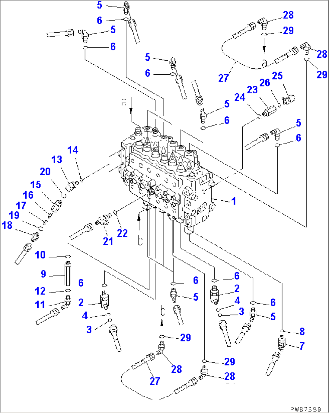 MAIN VALVE (CONNECTING PARTS)(#99472-)
