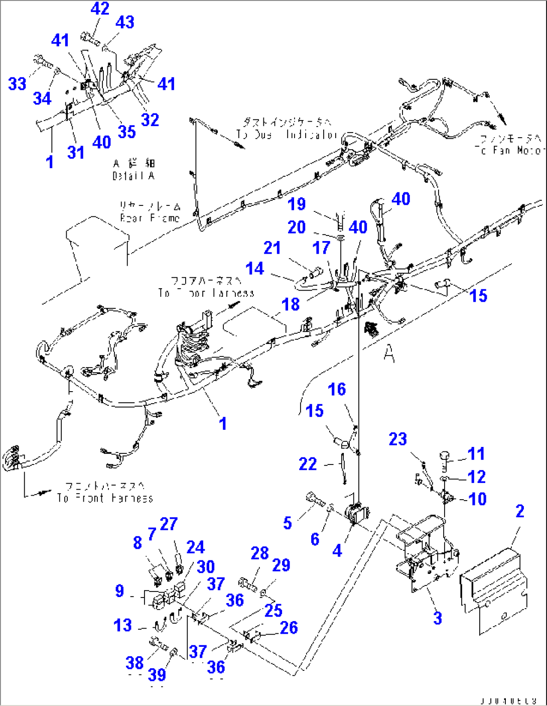 REAR HARNESS (SWITCH) (FOR EMERGENCY STEERING LESS)(#65001-)