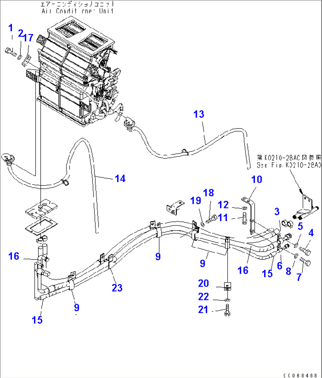 AIR CONDITIONER PIPING(#70001-)
