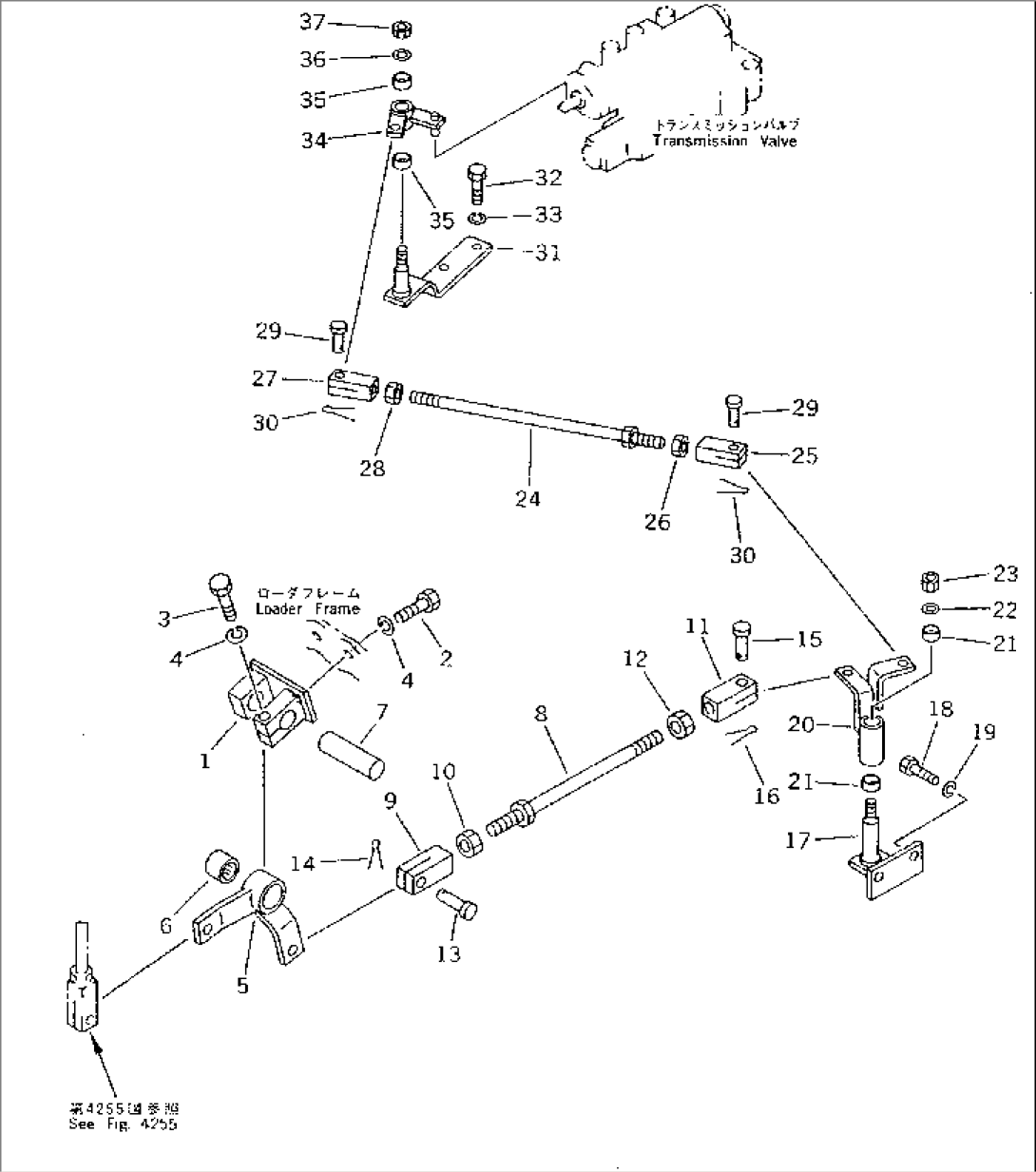 INCHING PEDAL LINKAGE (FOR F3-R3 TRANSMISSION)