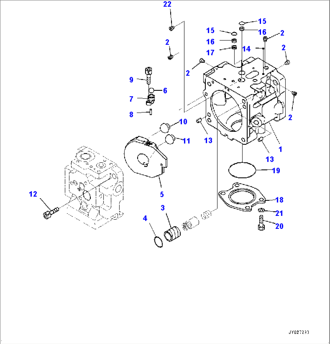 Power Train Oil Cooler Piping, Fan Pump (1/6) (#22083-)
