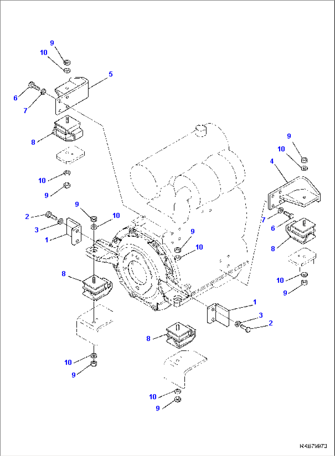 ENGINE (MOUNTING PARTS)