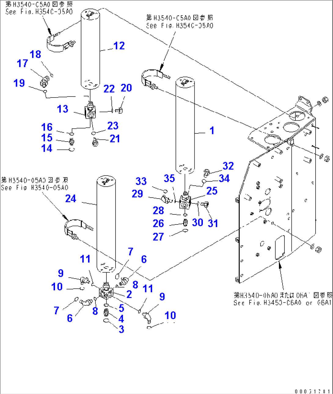 BRAKE PIPING (ACCUMULATOR)(#3001-)