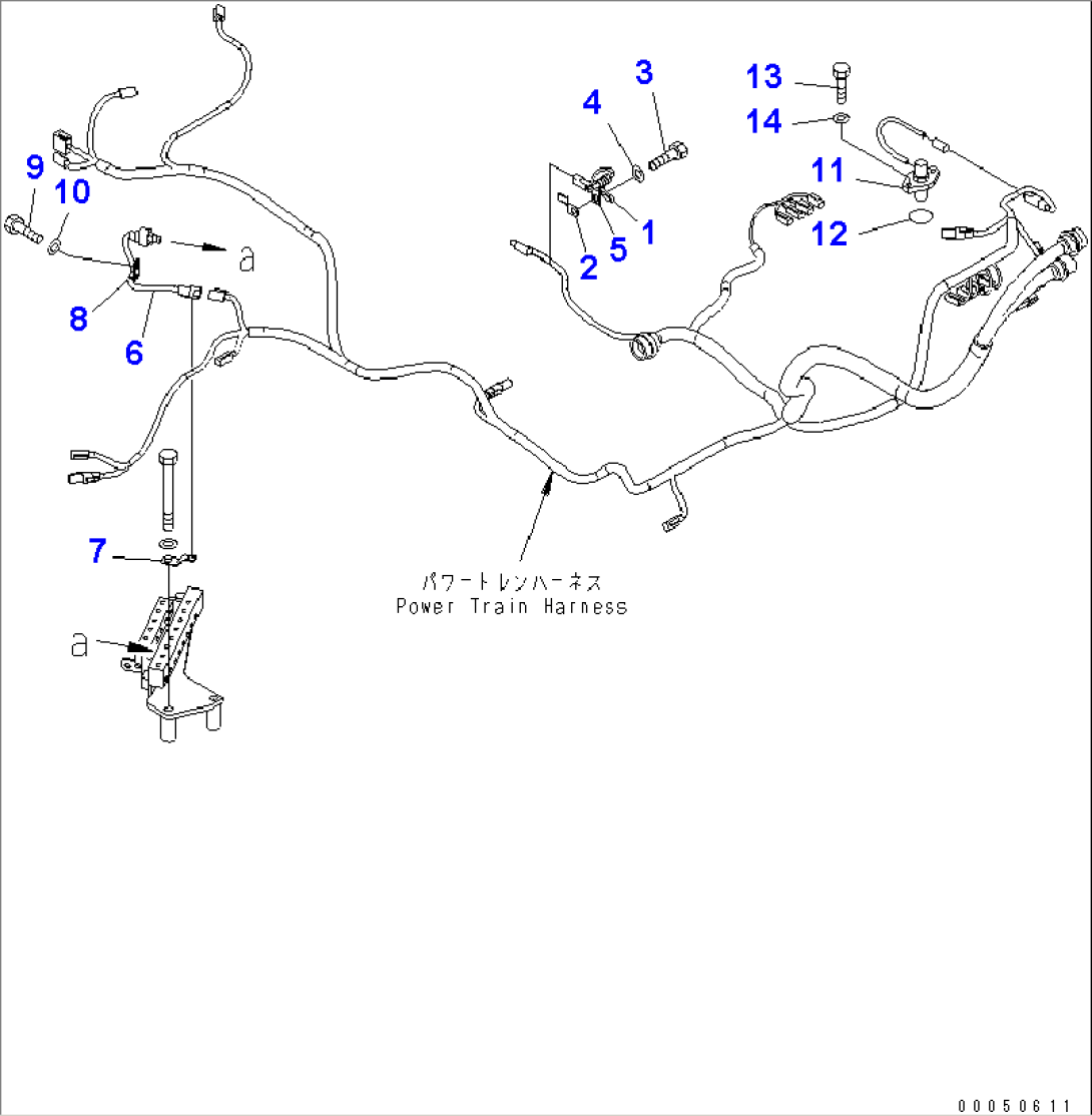 WIRING (POWER TRAIN) (SENSOR) (WITH VHMS)