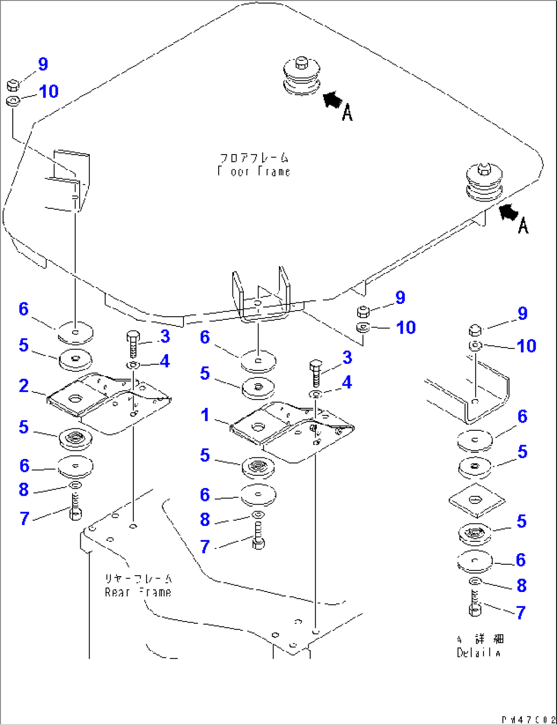 FLOOR SUPPORT(#60001-)