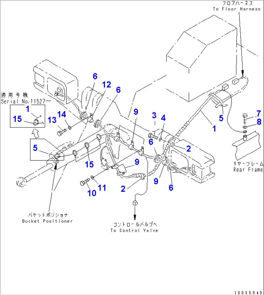 WIRING HARNESS (FRONT FRAME LINE)(#11501-)