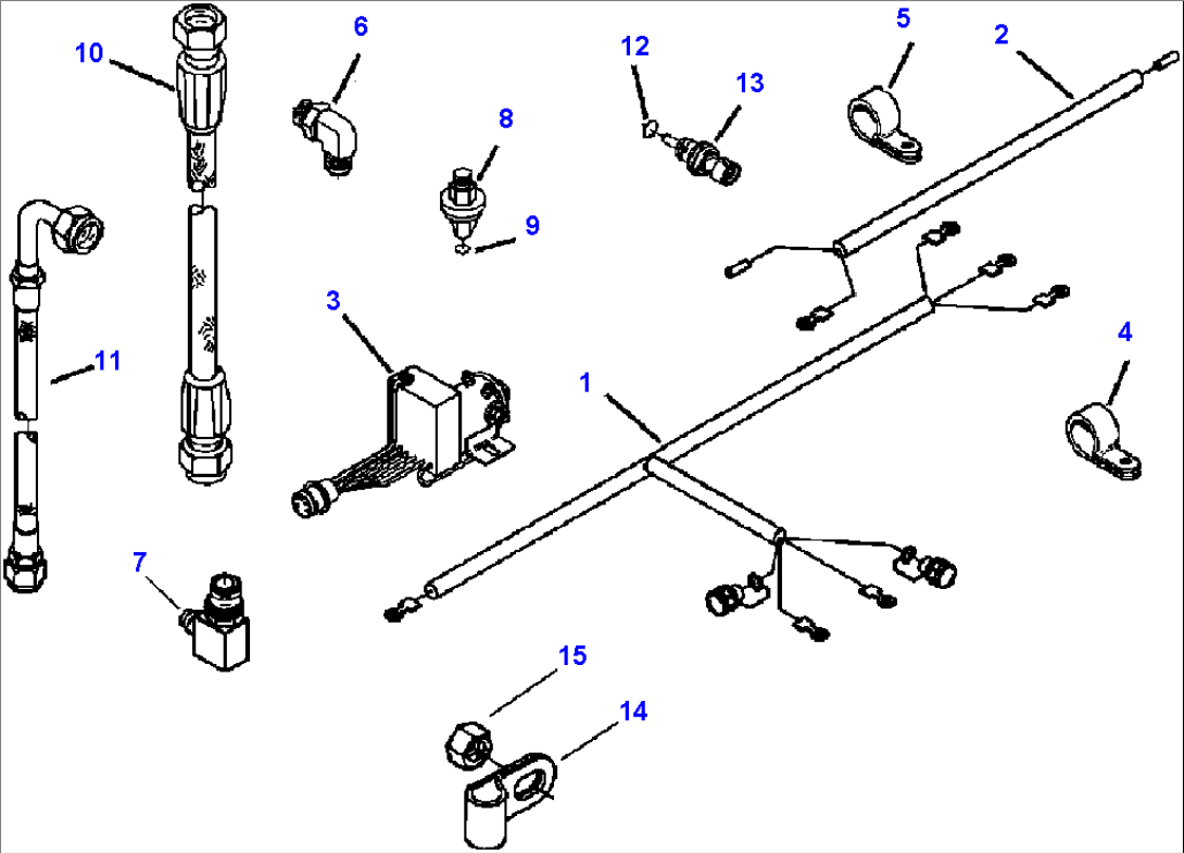 A6110-A7A6 PRE-LUBRICATING STARTER PLUMBING CHASSIS SERIAL NUMBER A50001 - A50018