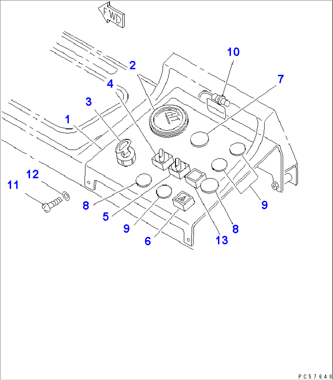 INSTRUMENT PANEL (WITH FOG LAMP)