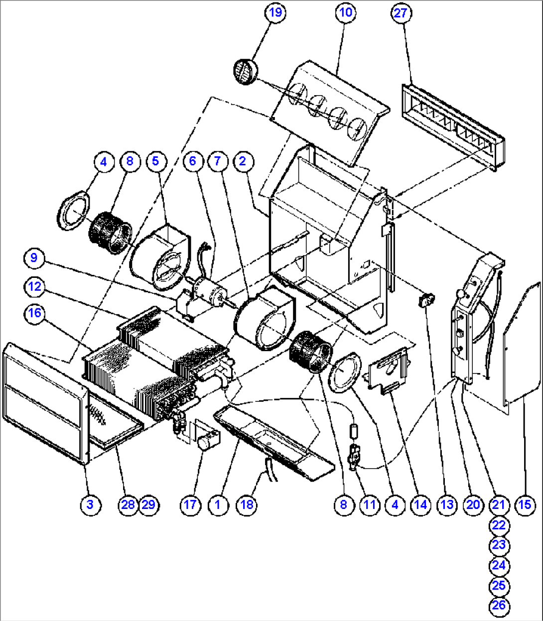 HEATER & AIR CONDITIONER ASSM (PB6370)