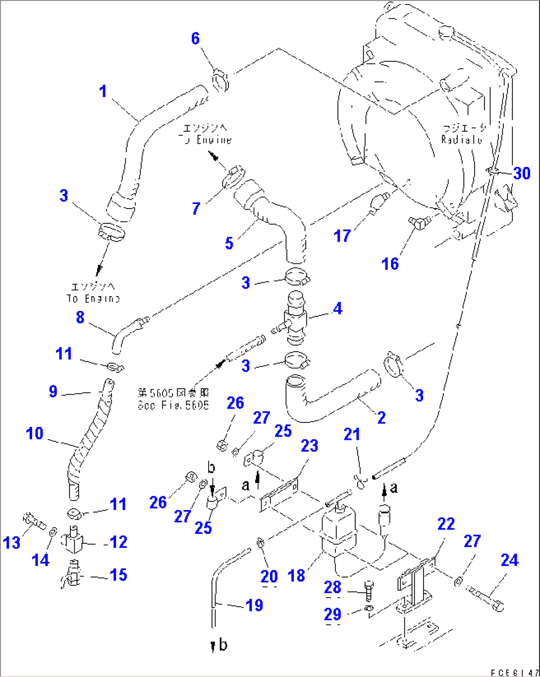 RADIATOR PIPING (WITH AIR CONDITIONER)(#1501-1515)