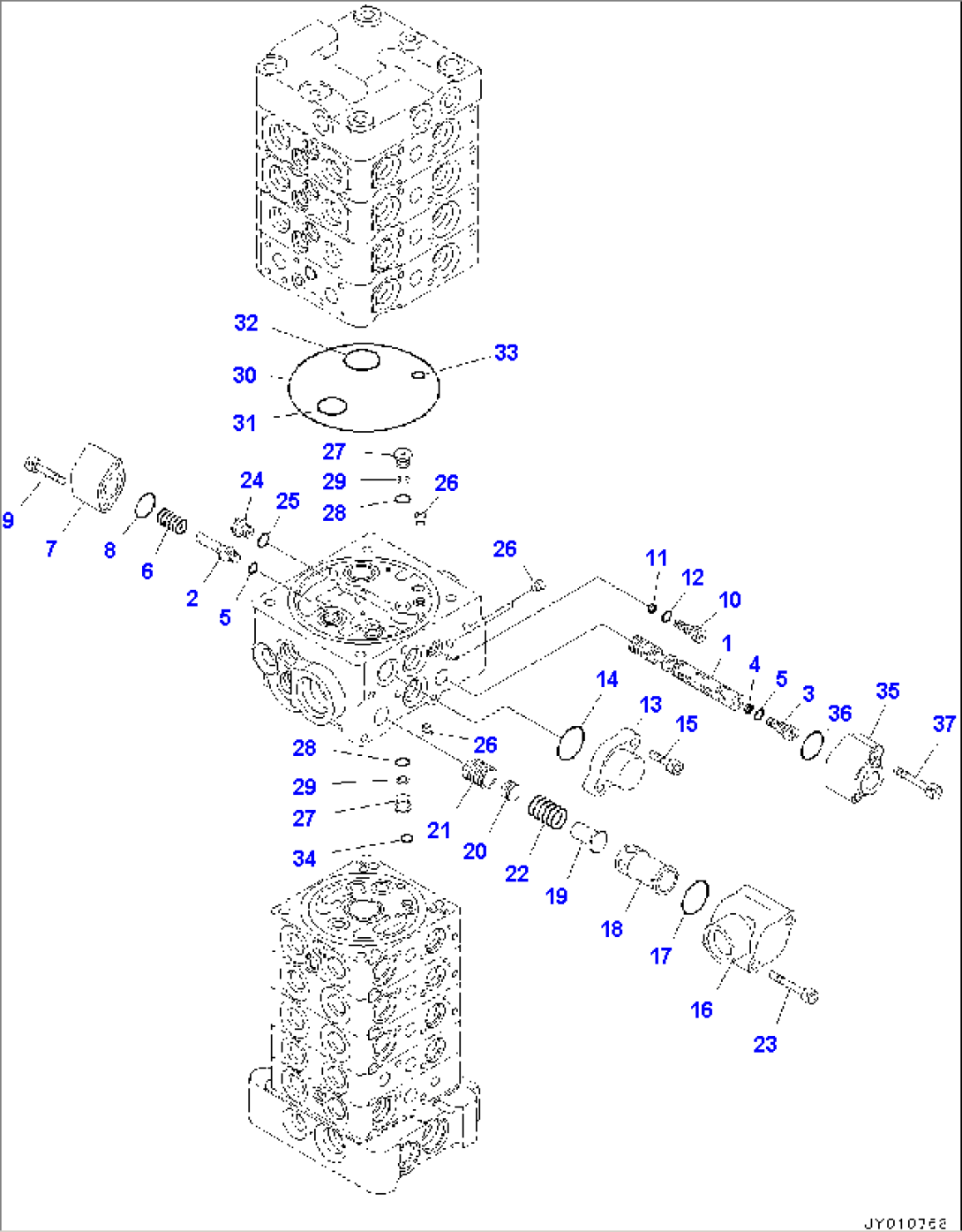 Control Valve, Inner Parts (6/20) (#5001-)