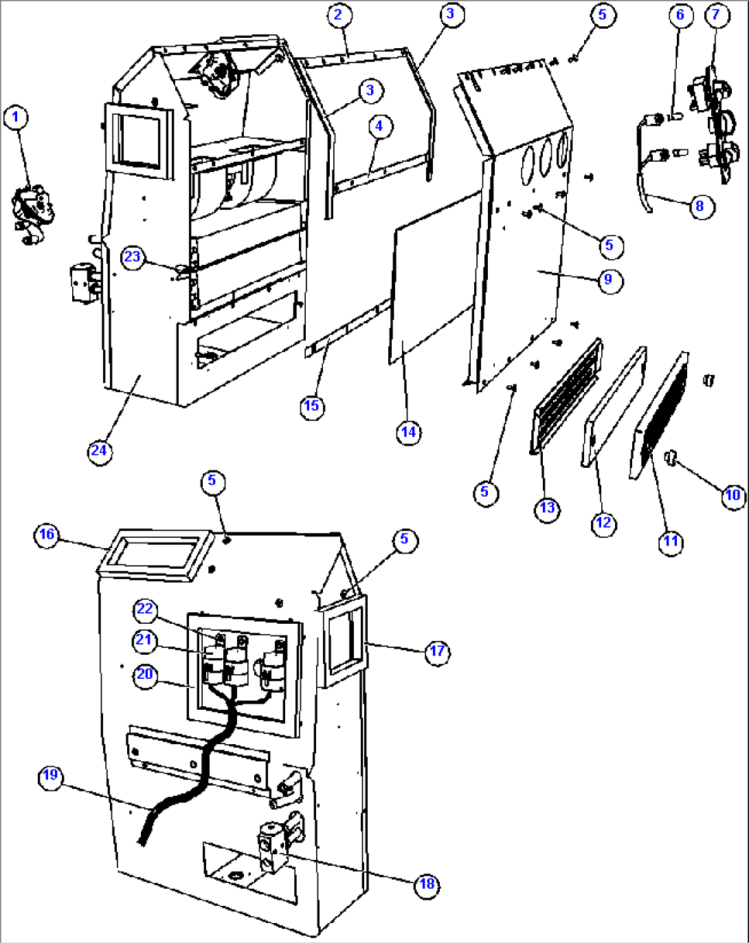 HEATER/AIR CONDITIONER ASSEMBLY 1/2 (PC2600)