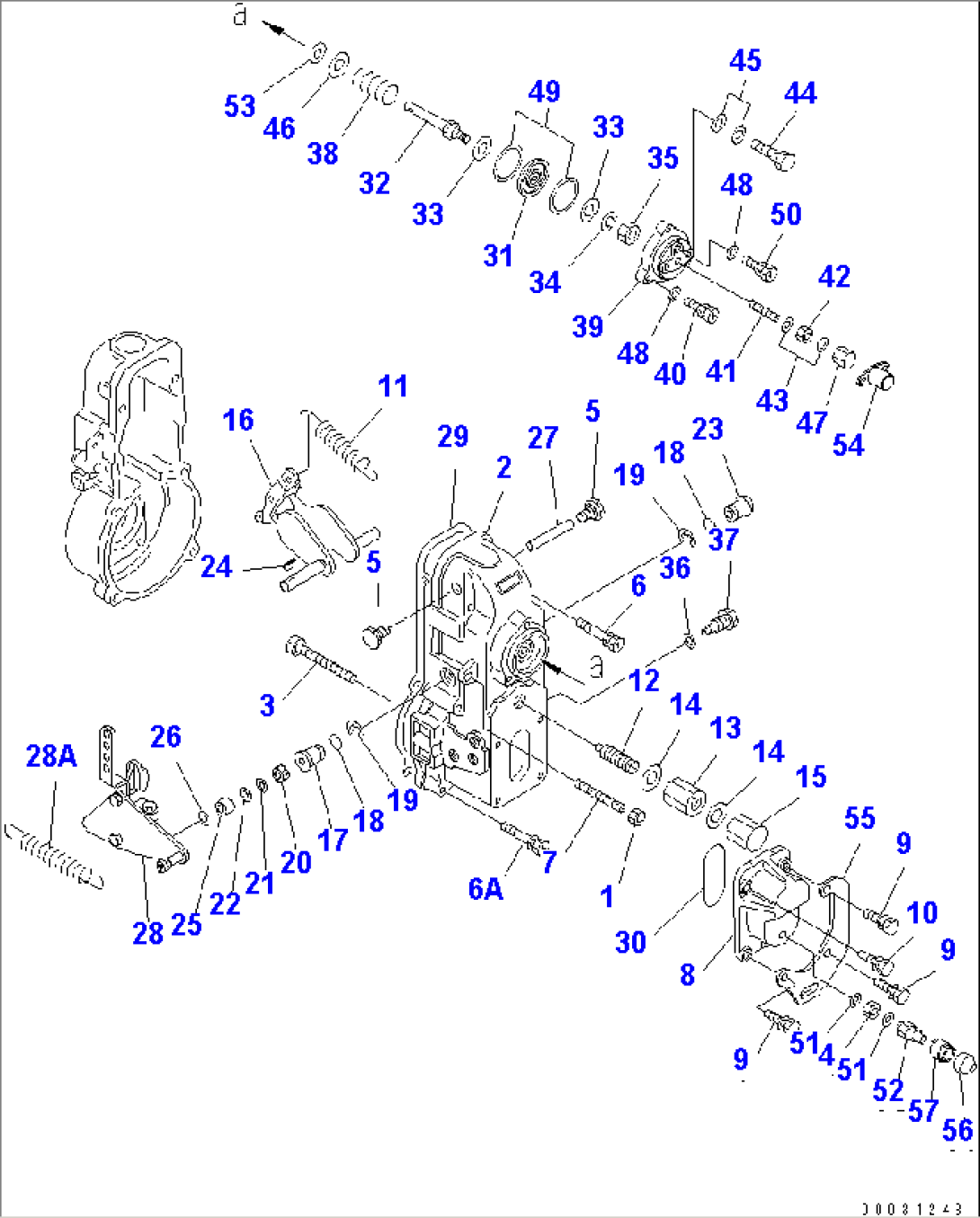FUEL INJECTION PUMP (GOVERNOR) (2/2) (INNER PARTS)