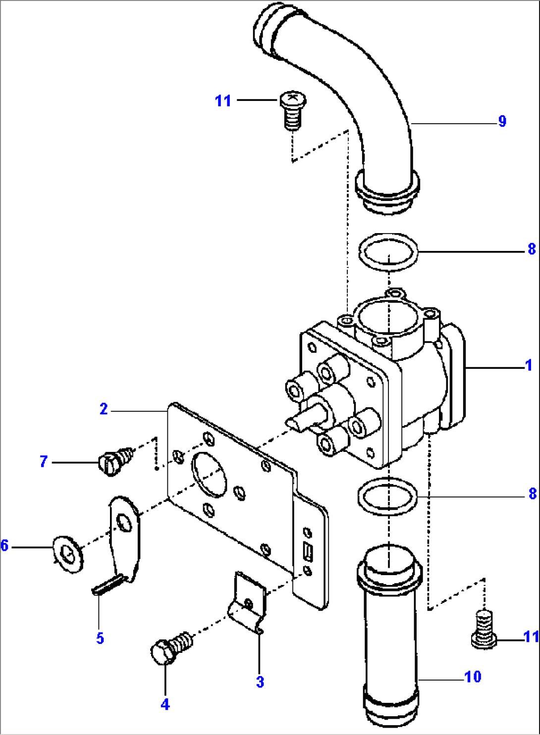 FIG. K5280-01A9 HEATER CONTROL VALVE - S/N 202487 THRU 202763