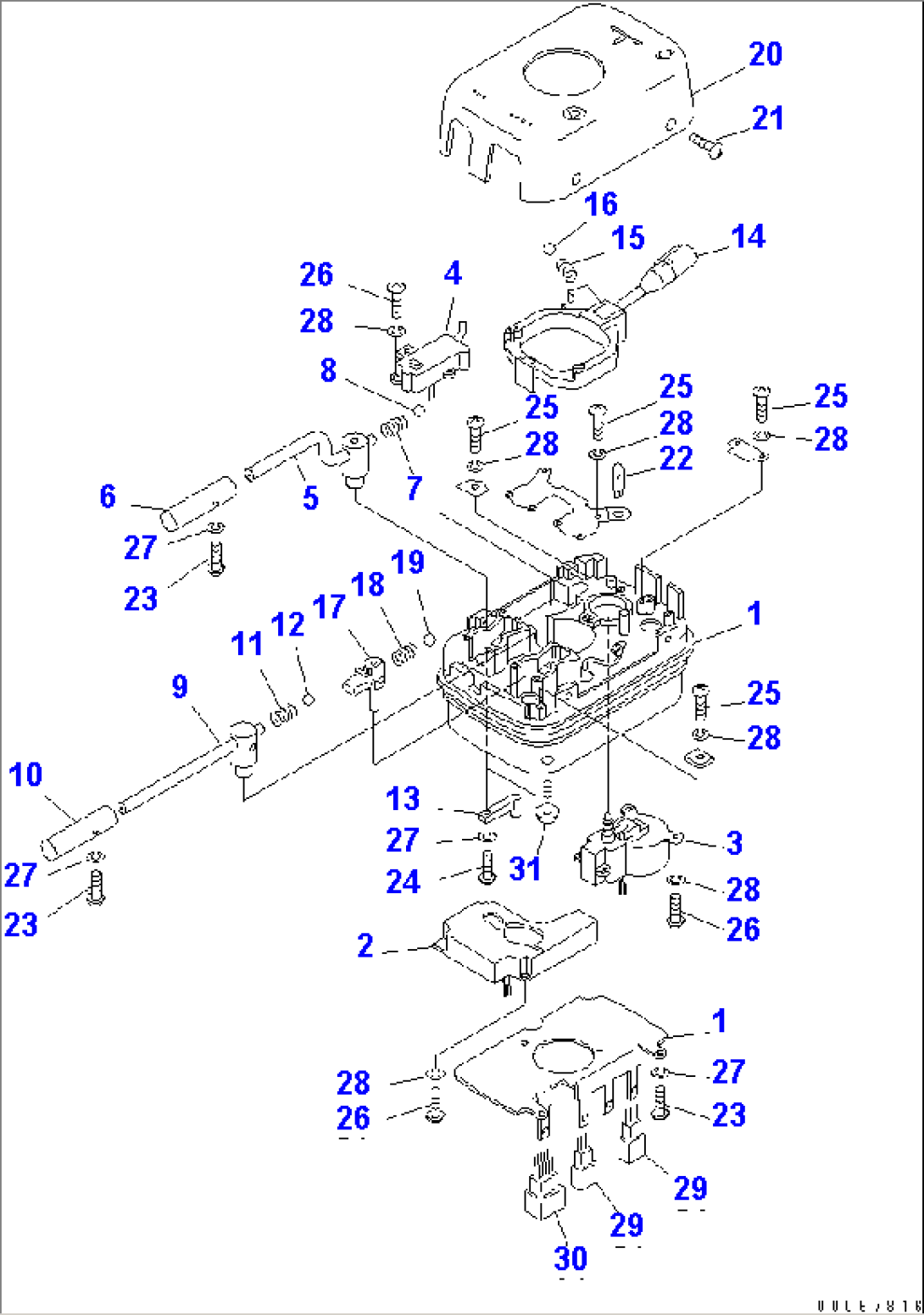 TRANSMISSION CONTROL (FOR 4-SPEED)(#54095-)