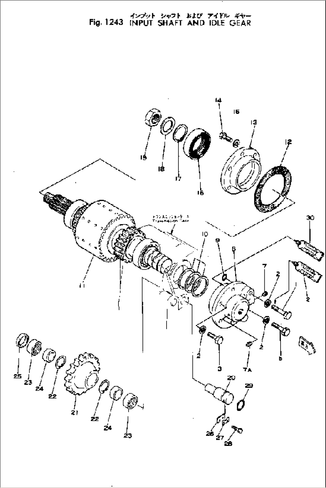 INPUT SHAFT AND IDLE GEAR(#3-)