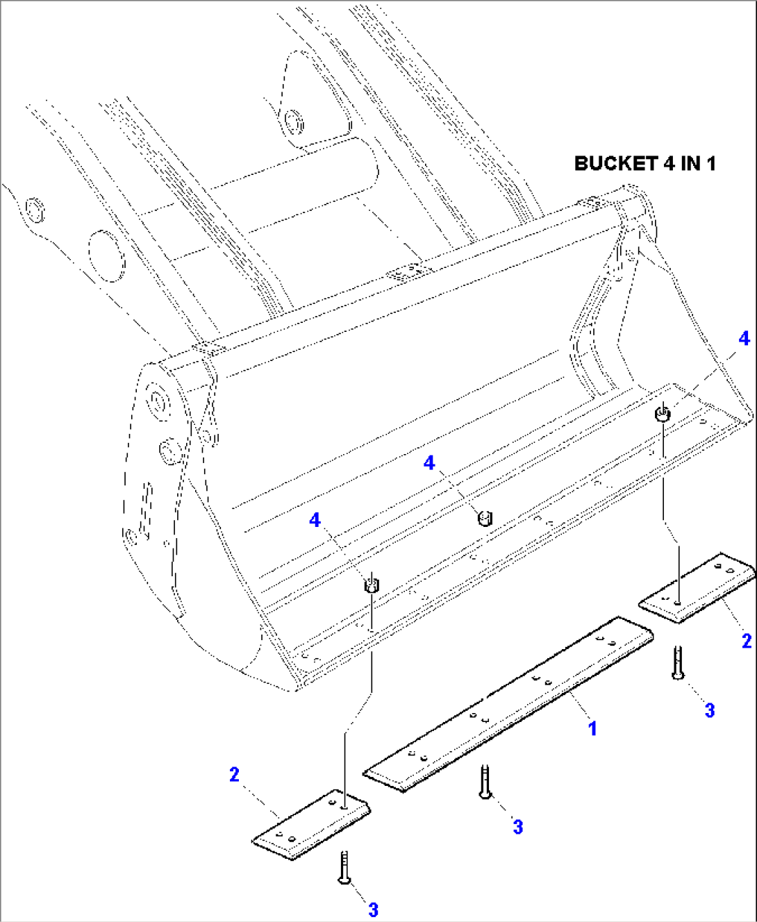 BLADE FOR BUCKET 4 IN 1 (OPTIONAL)