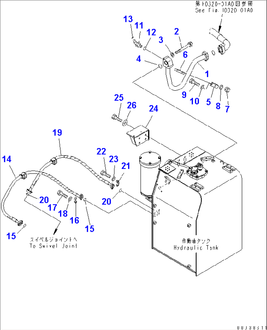 HYDRAULIC TANK (OIL COOLER PIPING AND DRAIN PIPING)