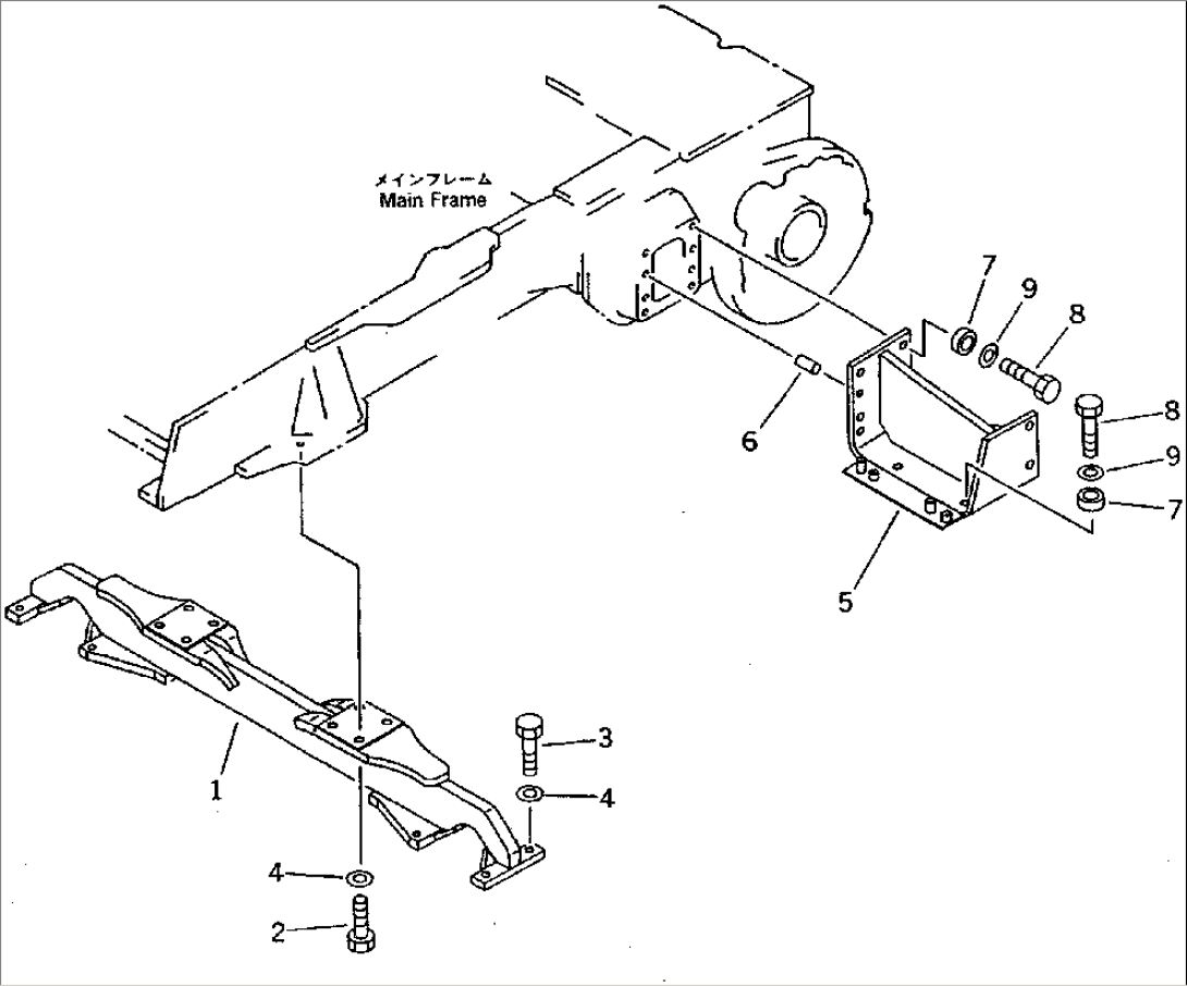 CROSS BAR (FOR TRIMMING DOZER)