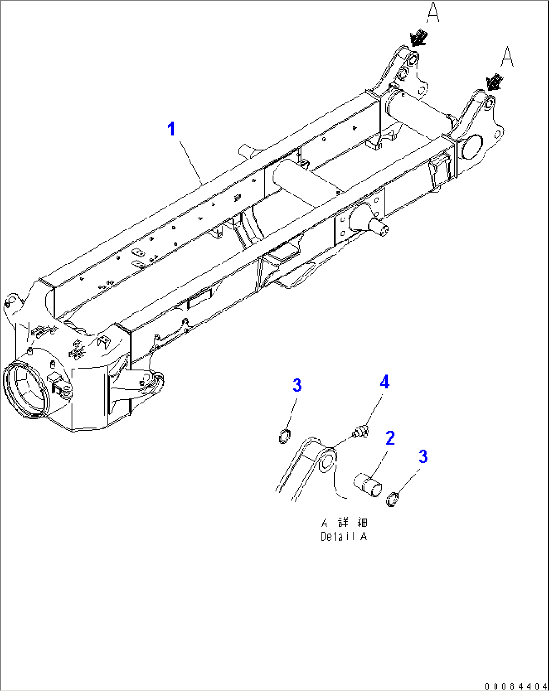 REAR FRAME (FOR TIRE STOPPER)(#2462-)