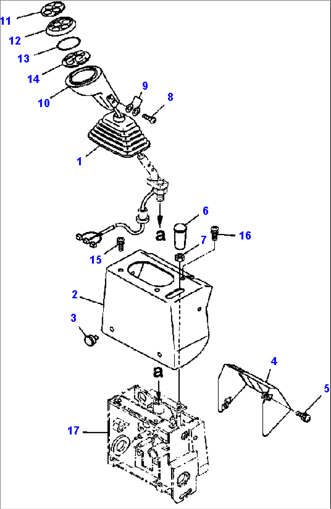 K0110-06A1 OPERATORS SEAT KNOB AND RELATED PARTS