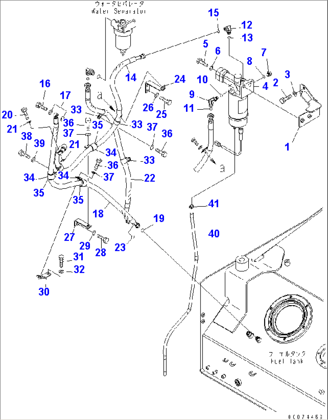 FUEL TANK (FILTER) (FOR ADDITIONAL FILTER)(#65001-)