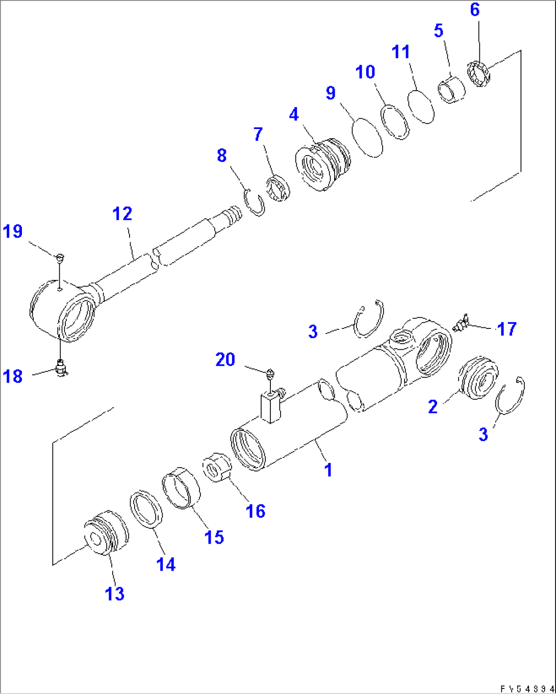 STEERING CYLINDER(#10001-10190)