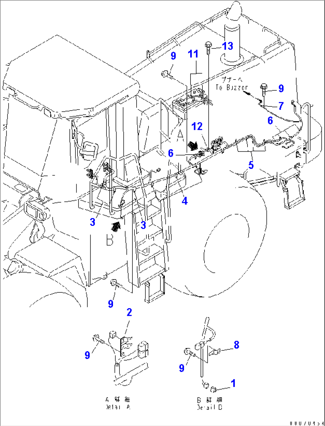 REAR HARNESS (REAR FRAME LINE MOUNTING PARTS)(#52406-)