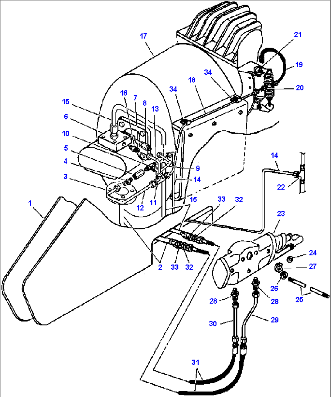 FIG. H0250-01A1 WINCH INSTALLATION - S/N 12076 AND UP - FOUR-SECTION POWER BOOM