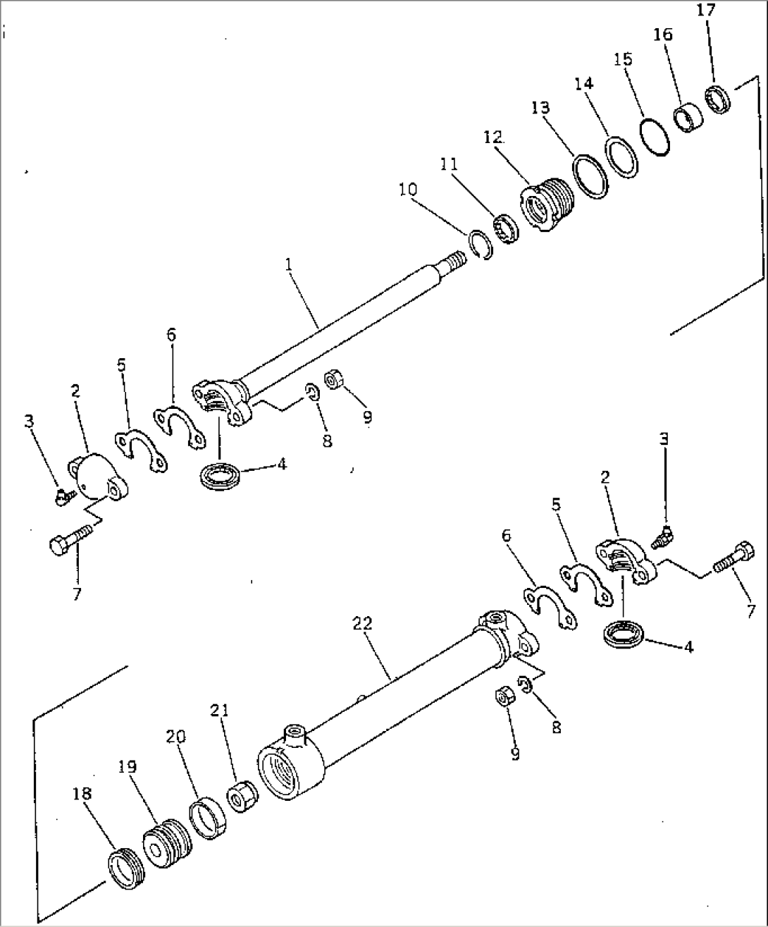 DRAWBAR SHIFT CYLINDER