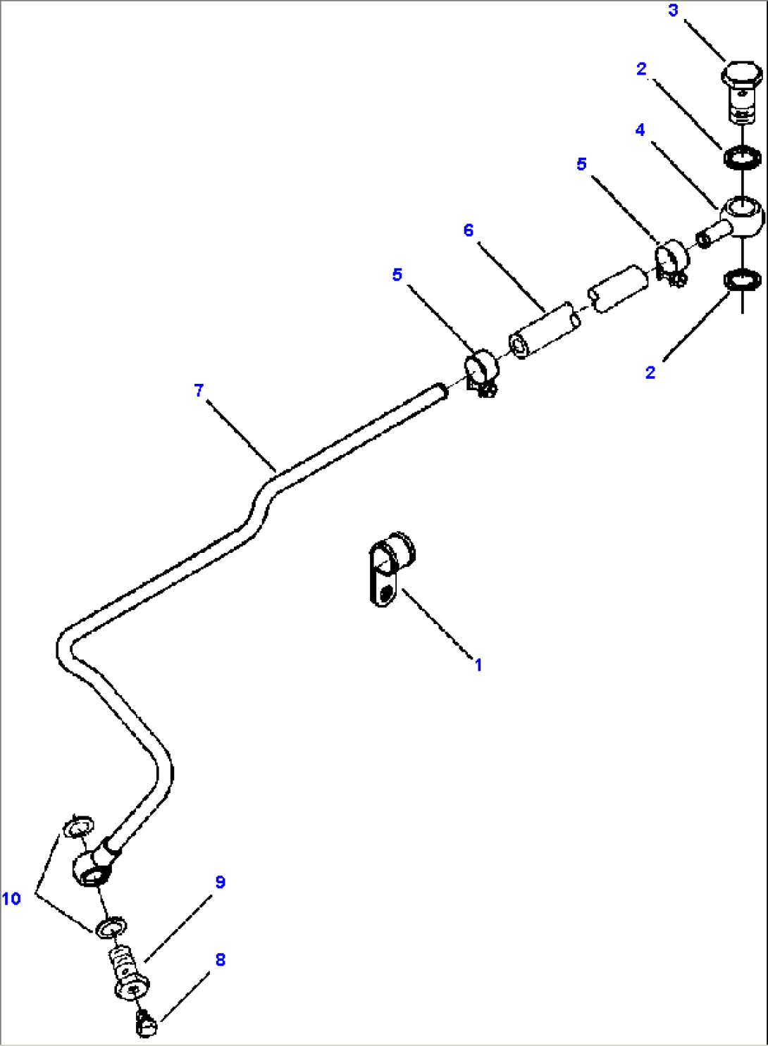 FIG. A4106-A3B4 FUEL LINE - LIFT PUMP TO FUEL FILTER