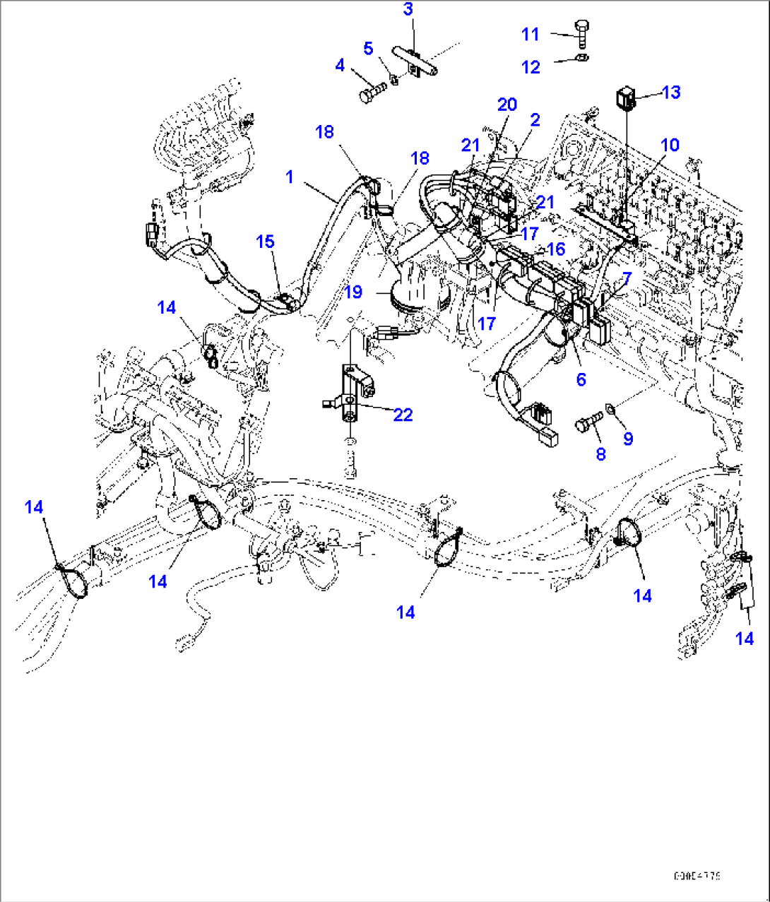 Loader Control Unit, Additional Wiring Harness (#90047-)