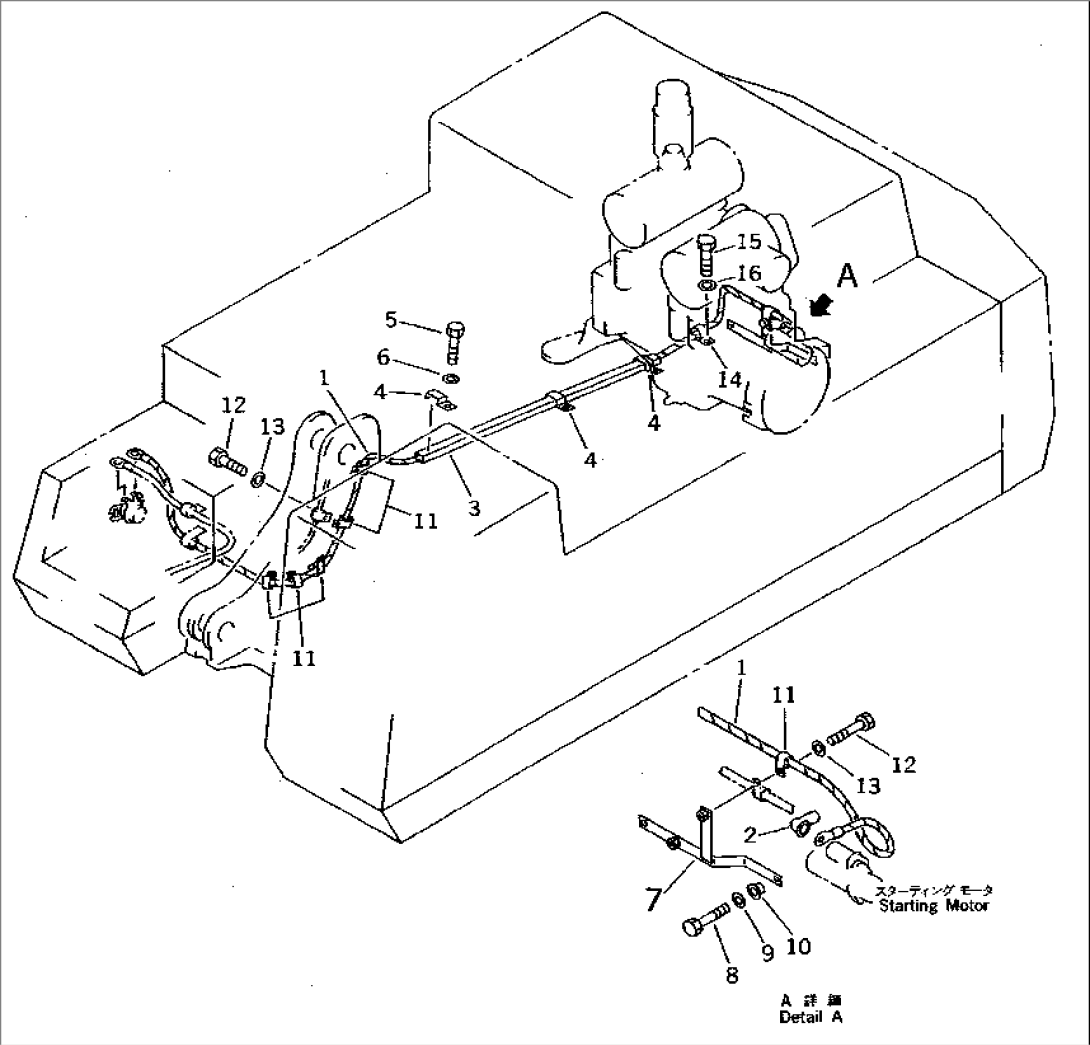 ELECTRICAL SYSTEM (MAIN HARNESS) (BATTERY RELAY TO STARTER)