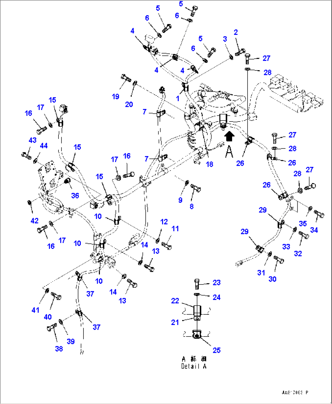 Engine Wiring Harness, Wiring Harness Clamp (#22083-)