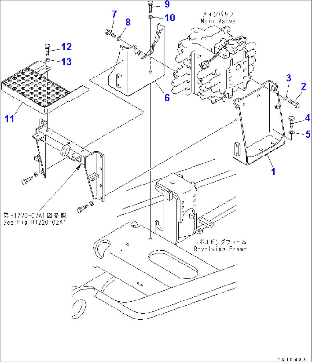 MAIN VALVE (BRACKET AND STEP)(#11064-)