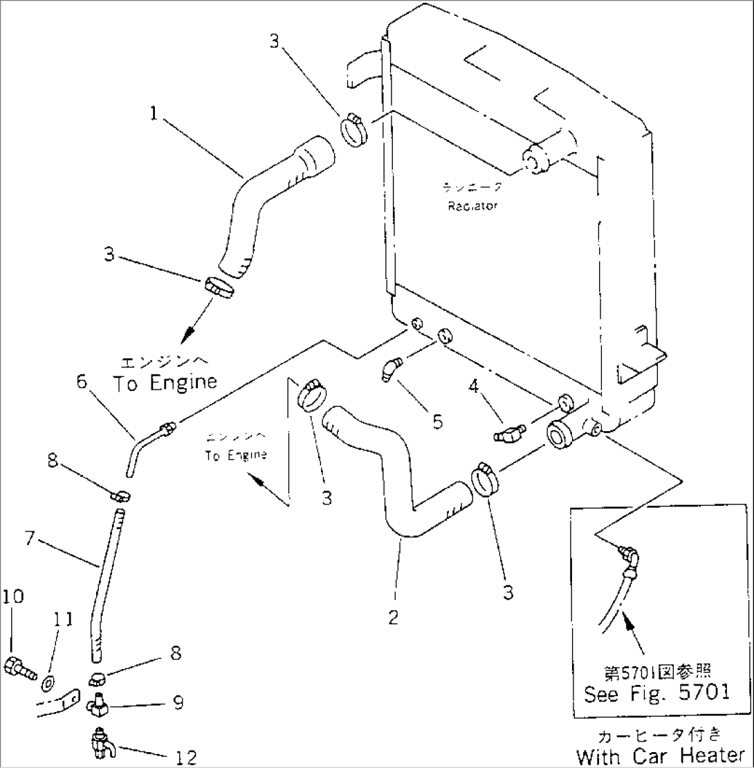 RADIATOR PIPING(#60001-60044)