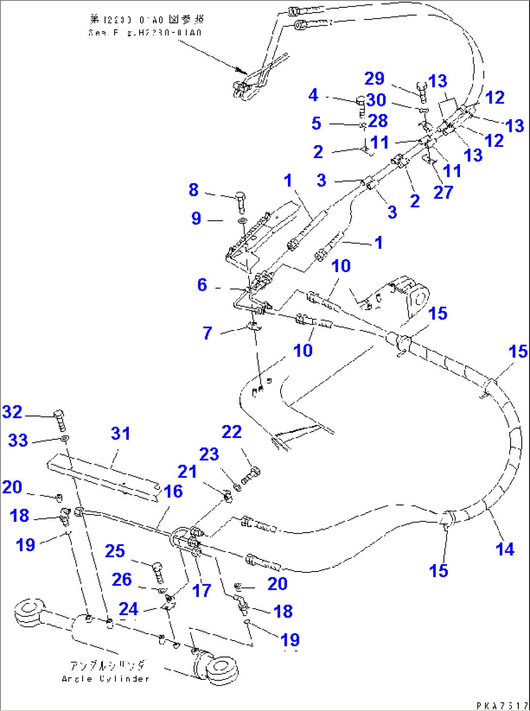 DOZER OIL LINE (ANGLE CYLINDER LINE)