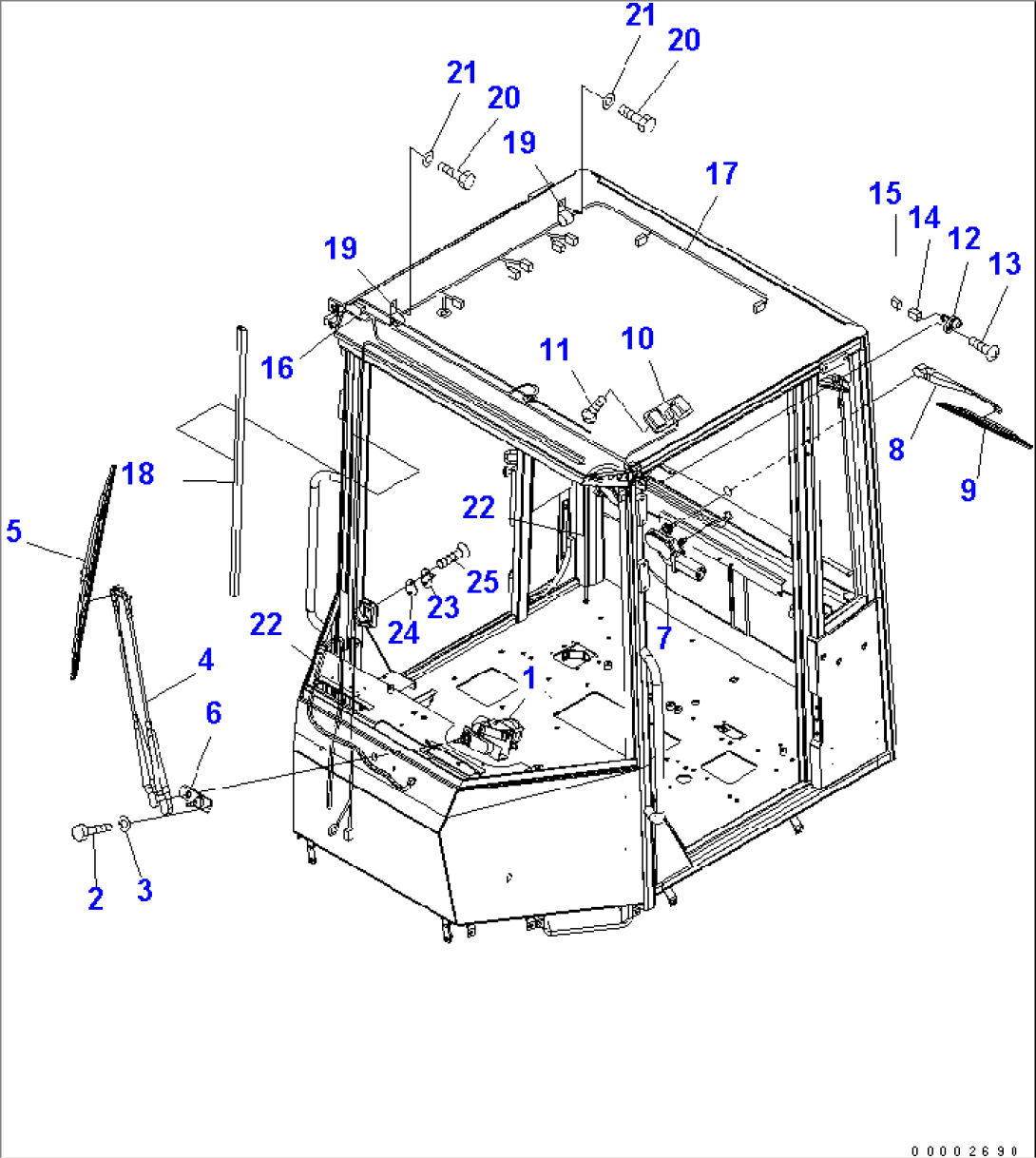 ROPS CAB (WIPER)