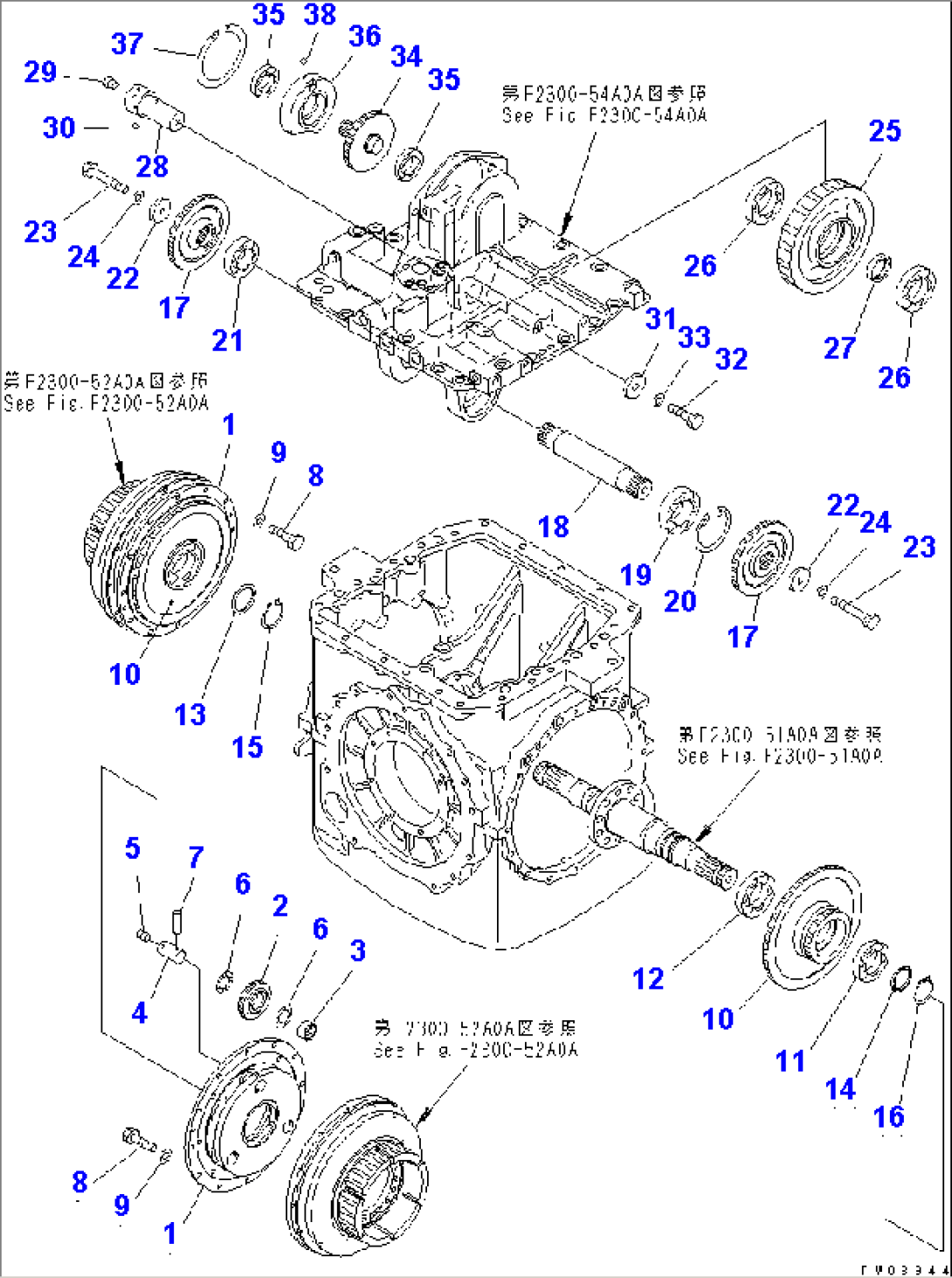 H.S.S (GEAR AND SHAFT)(#65001-)