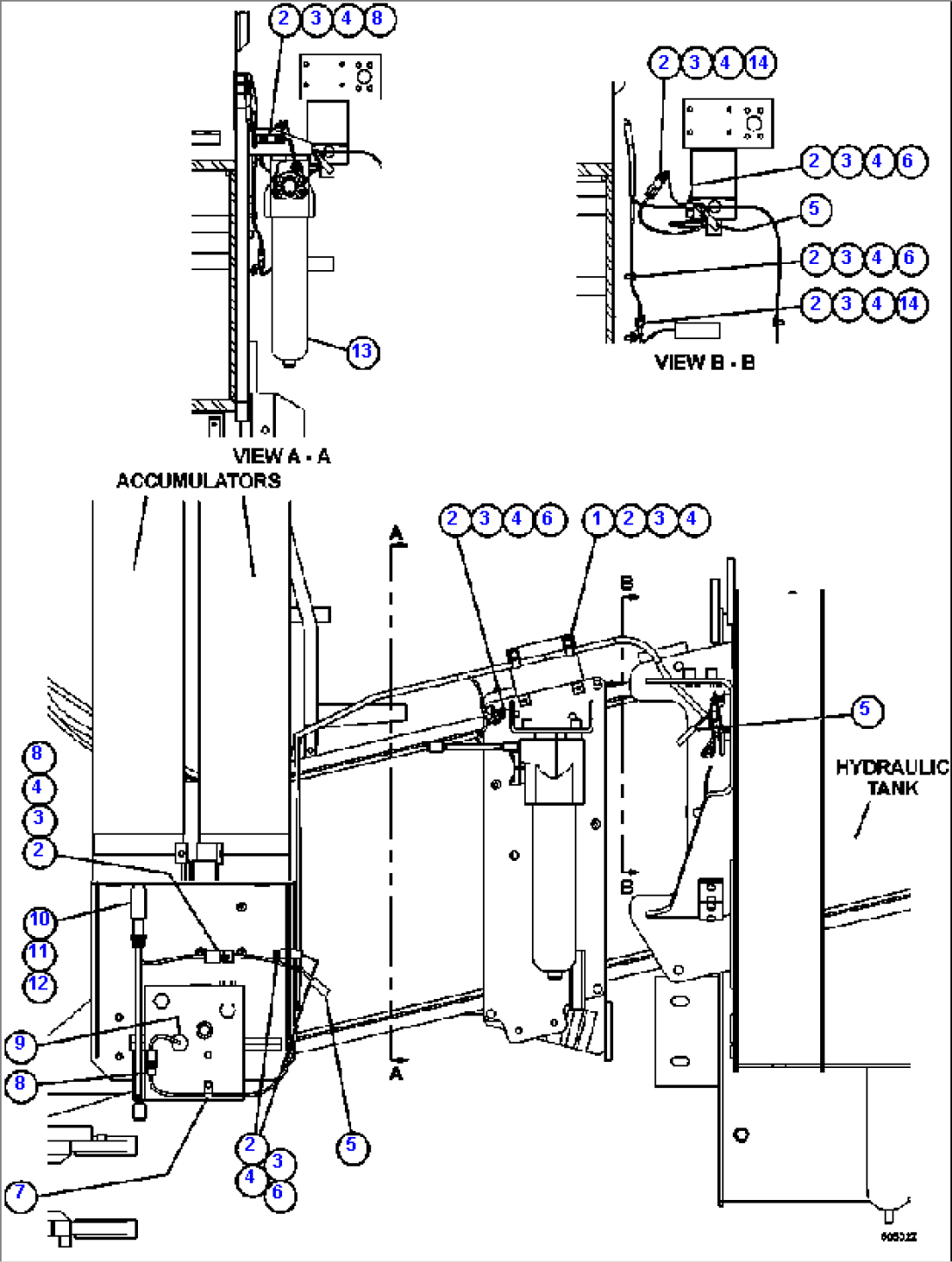 TRANSM/CHASSIS WIRING - L.H. MID-FRAME (OUTER)