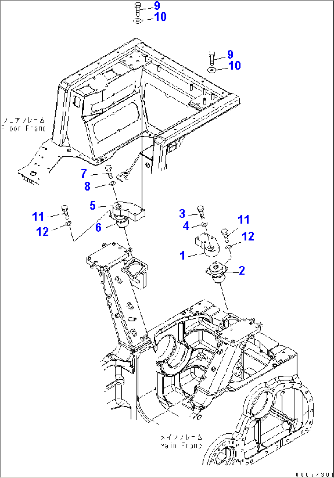 FLOOR MOUNT(#1001-)
