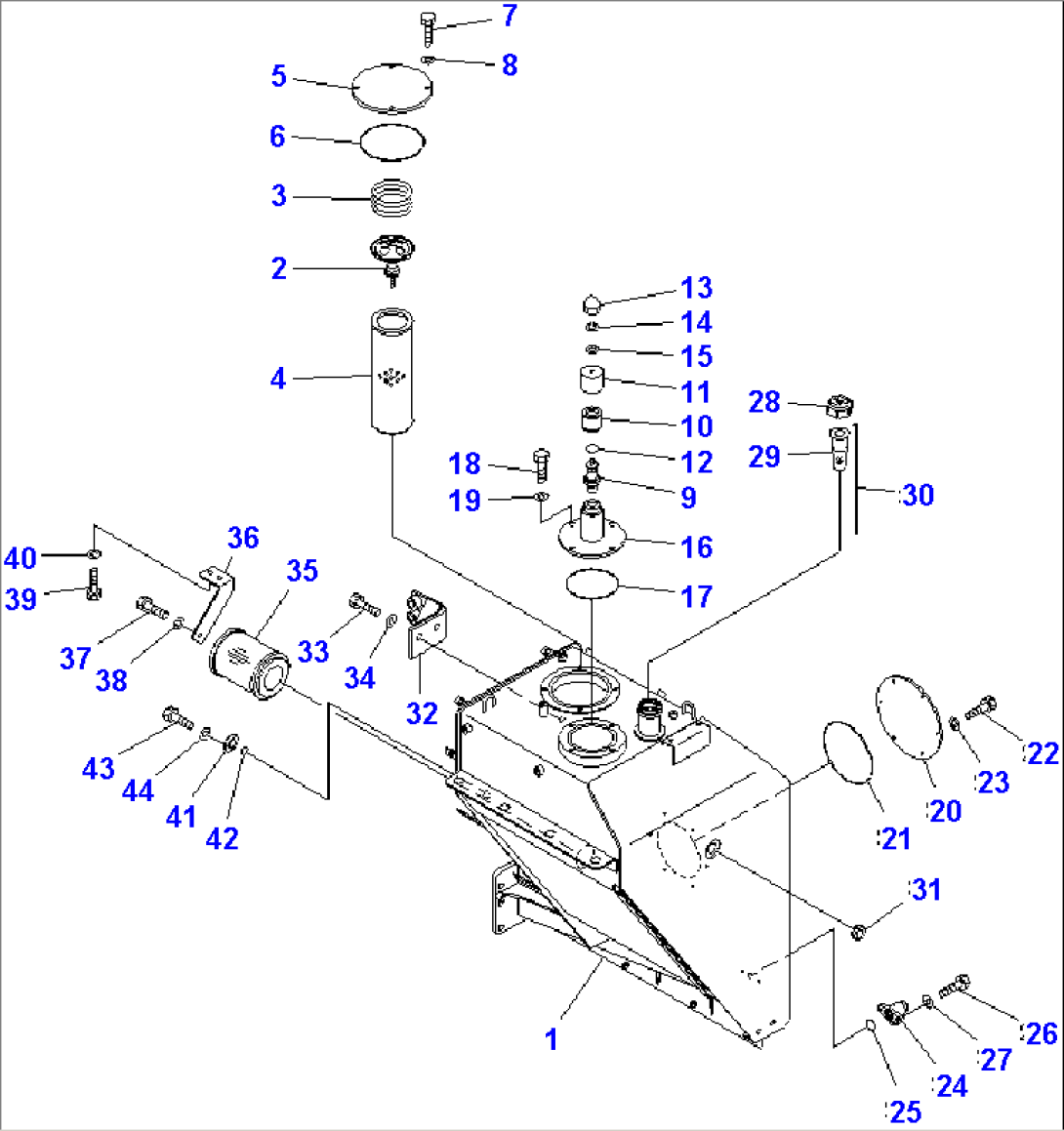 HYDRAULIC TANK (HYDRAULIC TANK)(#2001-2461)