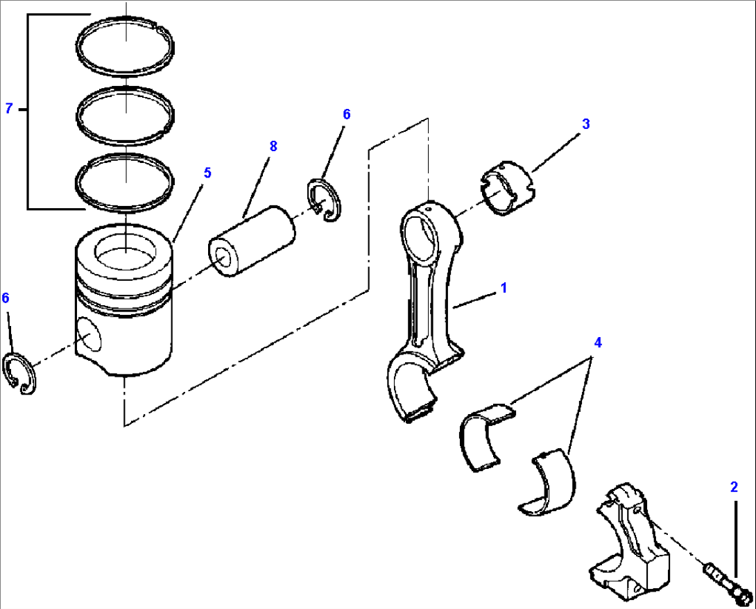 FIG. A2126-A2A2 CONNECTING ROD AND PISTON