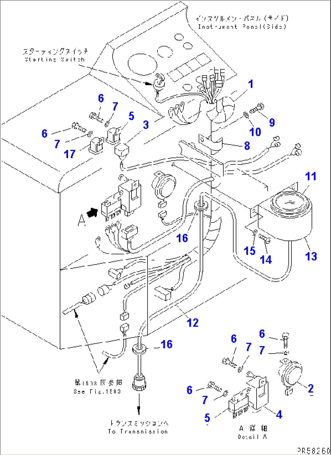 ELECTRICAL SYSTEM (INSTRUMENT PANEL LINE)(#1701-)