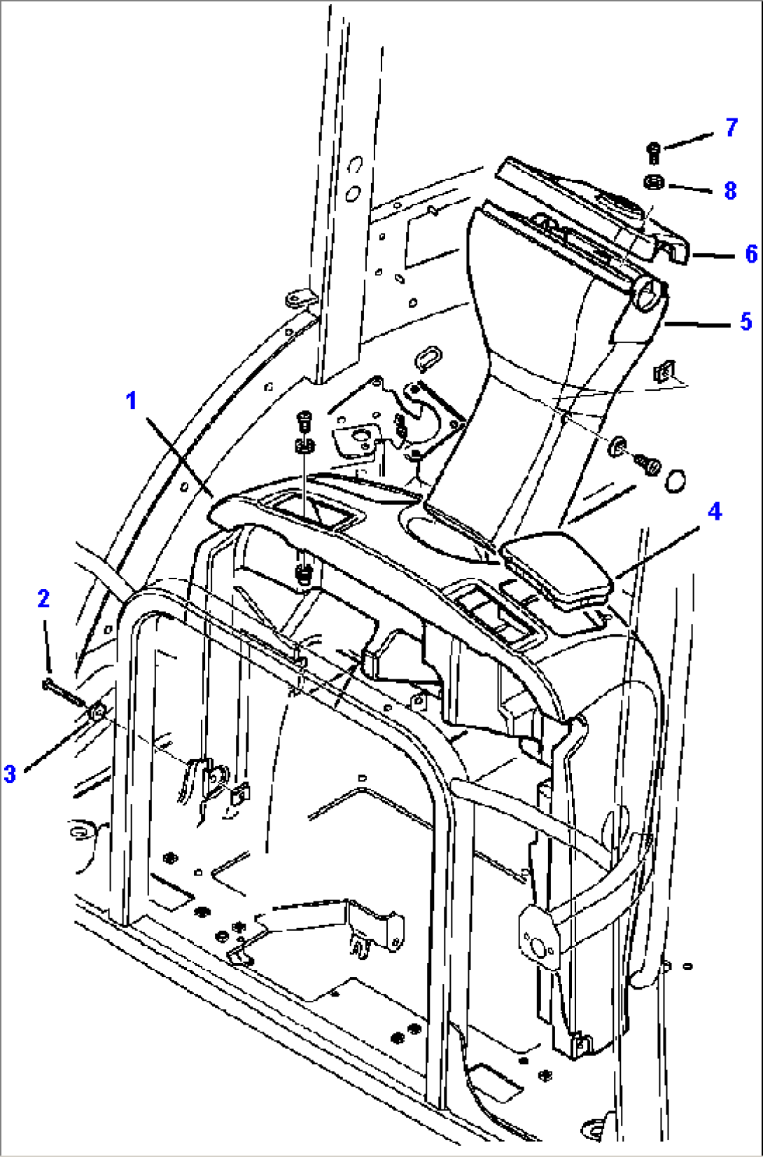 K5008-01A0 CAB ASSEMBLY FRONT COLUMN