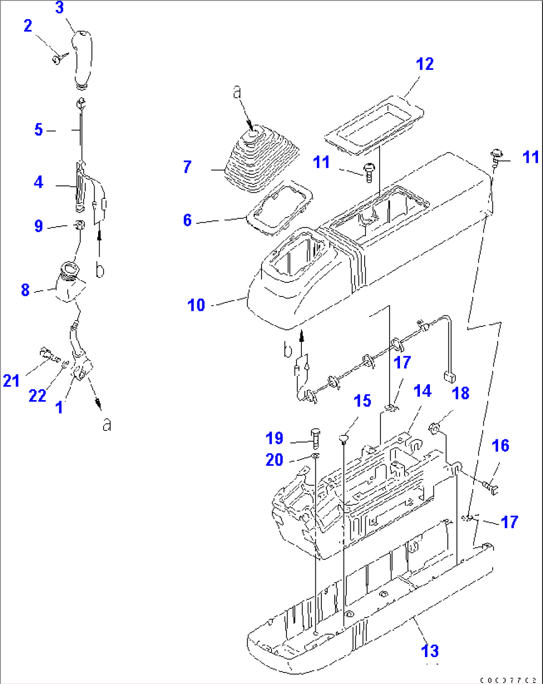 FLOOR FRAME (RIGHT STAND) (STAND) (FOR LOADER)(#11107-)